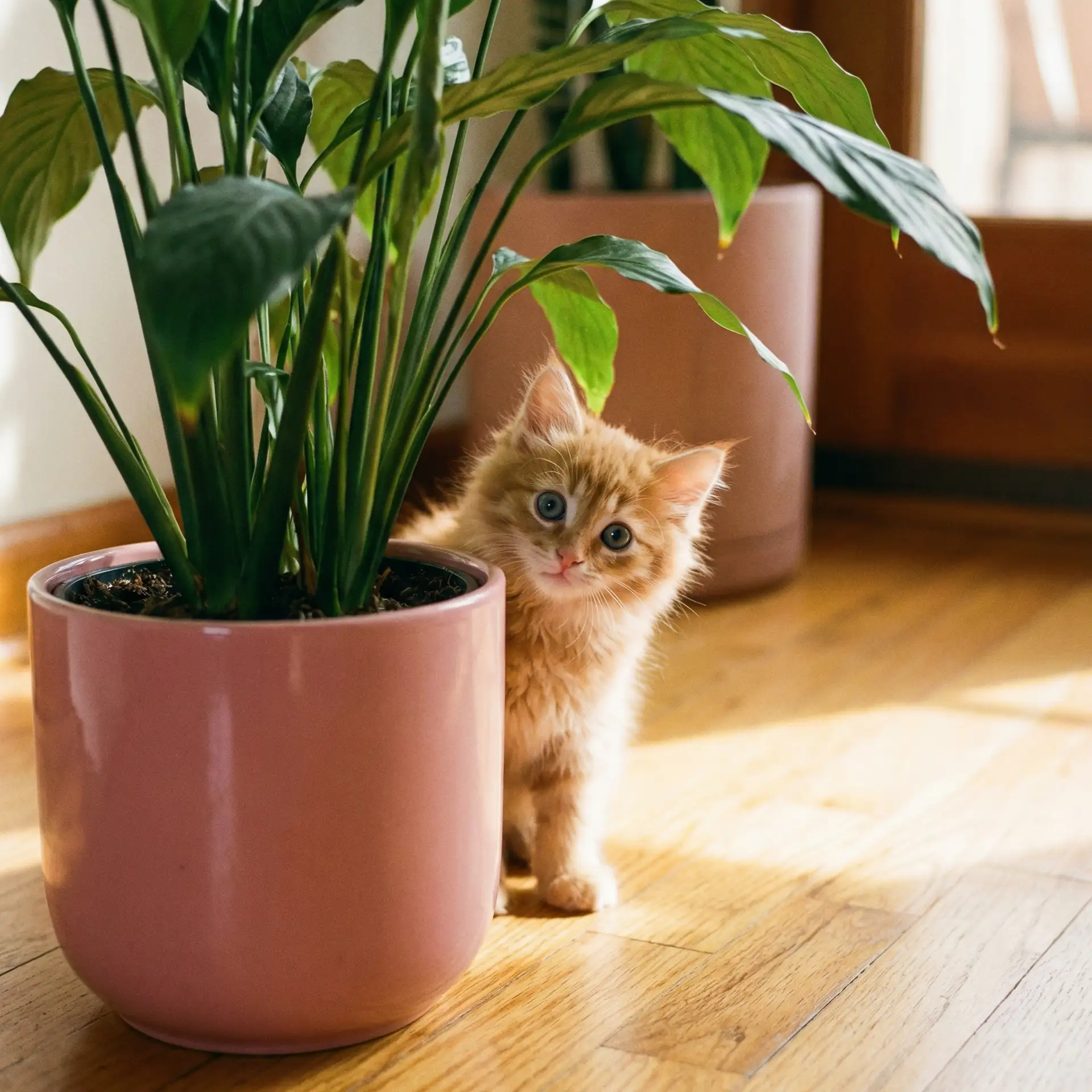 小猫从花盆后探头 - 大电影时代